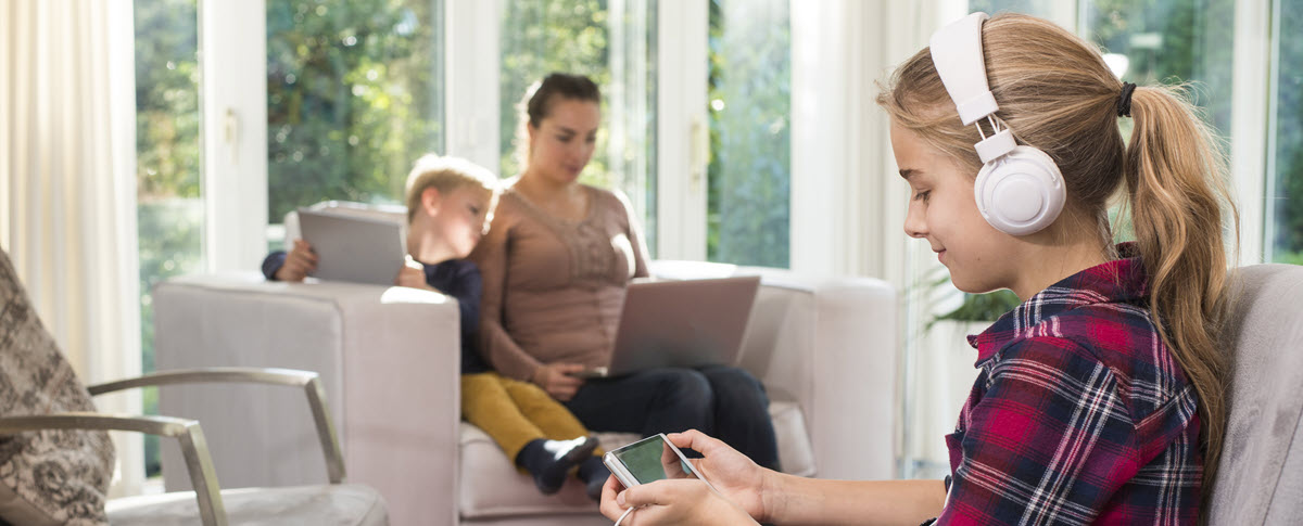 family on electronics