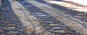 Geothermal wiring system on ground