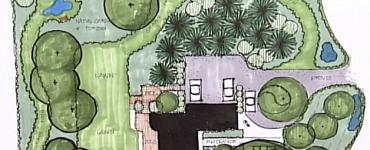 Landscaping plans drawing